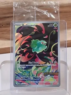 Pokemon TCG Mega Evolutions Stamped Promo Card - Bulbasaur 133/132 - SEALED - Image 1