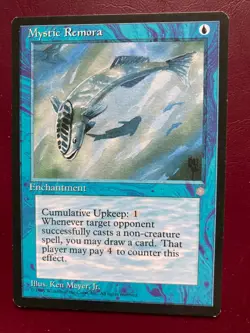 Magic the Gathering MTG Mystic Remora Ice Age 1995 - Image 1