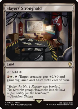 MTG magic 1x Slayers' Stronghold (M/NM) Commander Final Fantasy - Image 1