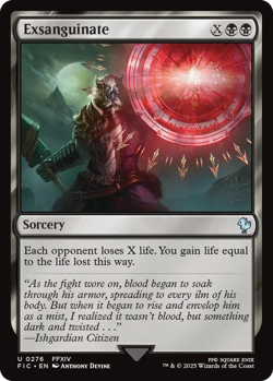 MTG magic 1x Exsanguinate (M/NM) Commander Final Fantasy - Image 1
