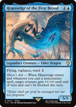 MTG magic 1x Hraesvelgr of the First Brood (M/NM) Commander Final Fantasy - Image 1