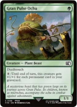 MTG magic 1x Gran Pulse Ochu FOIL (M/NM) Final Fantasy - Image 1