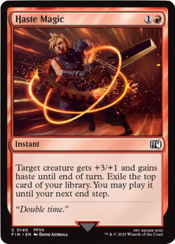 MTG magic 1x Haste Magic FOIL (M/NM) Final Fantasy - Image 1
