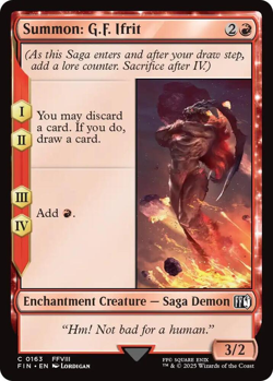 MTG magic 1x Summon: G.F. Ifrit FOIL (M/NM) Final Fantasy - Image 1
