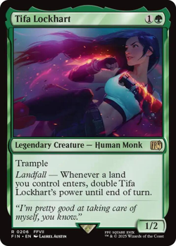 MTG magic 1x Tifa Lockhart (M/NM) Final Fantasy - Image 1