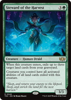MTG Magic 1x Steward of the Harvest (M/NM) Commander Tarkir Dragonstorm - Image 1