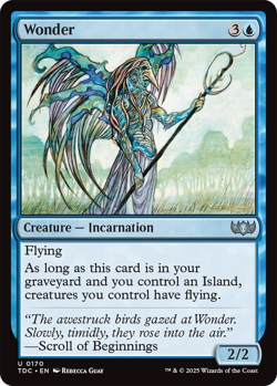MTG Magic 1x Wonder (M/NM) Commander Tarkir Dragonstorm - Image 1