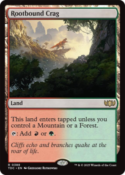 MTG Magic 1x Rootbound Crag (M/NM) Commander Tarkir Dragonstorm - Image 1