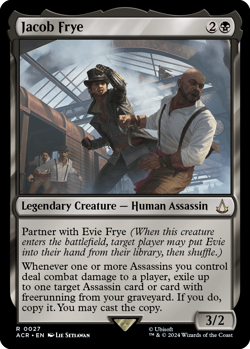MTG Magic 1x Jacob Frye FOIL (M/NM) Universes Beyond Assassin's Creed - Image 1
