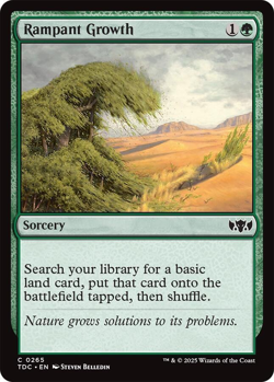 MTG Magic 1x Rampant Growth (M/NM) Commander Tarkir Dragonstorm - Image 1