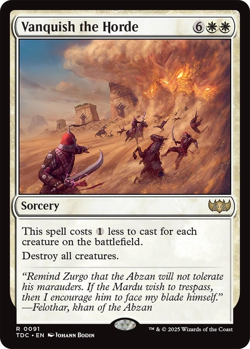 MTG Magic 1x Vanquish the Horde (M/NM) Commander Tarkir Dragonstorm - Image 1