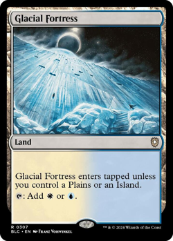 MTG Magic 1x Glacial Fortress (M/NM) Commander Bloomburrow - Image 1