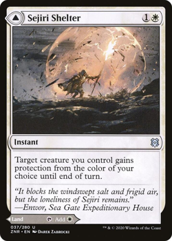 MTG magic 1x Sejiri Shelter (M/NM) Zendikar Rising - Image 1
