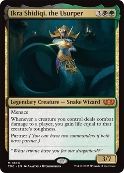 MTG Magic 1x Ikra Shidiqi, the Usurper (M/NM) Commander Tarkir Dragonstorm - Image 1