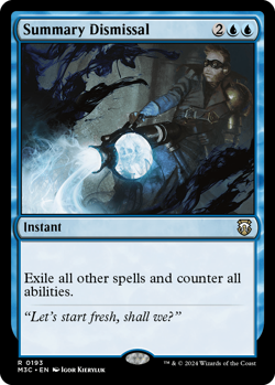 MTG Magic 1x Summary Dismissal RIPPLE FOIL (M/NM) Commander Modern Horizon 3 - Image 1