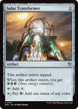 MTG Magic 1x Solar Transformer (M/NM) Commander Aetherdrift - Image 1