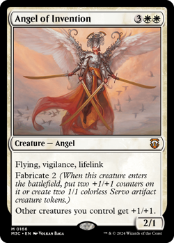 MTG Magic 1x Angel of Invention RIPPLE FOIL (M/NM) Commander Modern Horizon 3 - Image 1