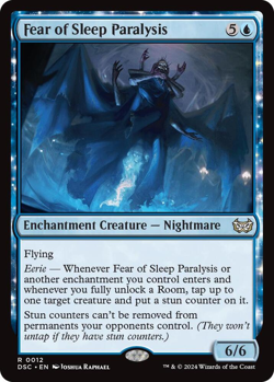 MTG Magic 1x Fear of Sleep Paralysis (M/NM) Commander Duskmourn House of Horror - Image 1