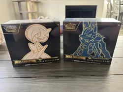 Pokemon TCG Mega Evolution Pokemon Center Exclusive ETB Set of 2 Factory Sealed - Image 1
