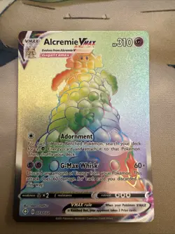 Alcremie VMAX 073/072 Shining Fates Pokemon TCG Secret Rainbow Rare Holo NM - Image 1