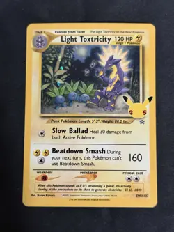 Light Toxtricity Pokemon TCG Celebrations Black Star Promo SWSH137 - NM - Image 1