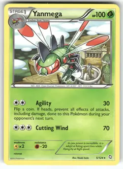 Yanmega Dragons Exalted Rare Pokemon Moderately played - Image 1