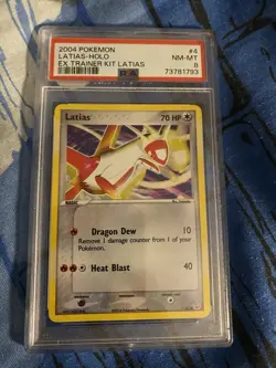 Pokemon TCG Latias EX Trainer Kit 1 Red 4 Reverse Holo Common - PSA 8 - Image 1