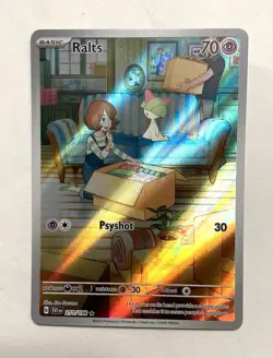2023 Pokemon Scarlet & Violet Ralts Illustration Rare 211/198 - Image 1