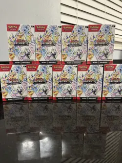 Pokemon TCG Prismatic Evolutions Booster Bundle Box Factory Sealed- Lot Of 9 - Image 1