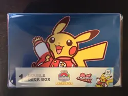Pokemon World Championships 2025 Varsity Pikachu Double Deck Box - Image 1