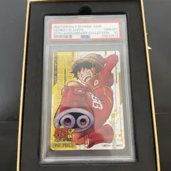 One Piece Card PSA10 Luffy Jump 55th Anniversary Promo Rare Collector Item - Image 1