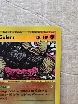 Golem 14/165 Reverse Holo Rare Expedition Base Set Pokemon Card - Image 4