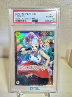 One Piece Card PSA10 Yamato Flagship Battle Best 8 Promo Rare Tournament - Image 1