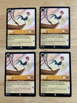 4 Card Lot Disney Lorcana Chapter 1 Heihei 7/204 - Image 1