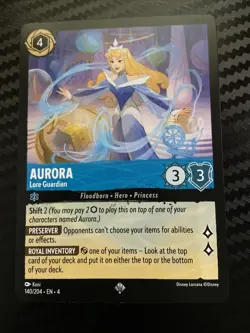Disney Lorcana Super Rare Aurora Trading Card 140/204 Ursula’s Return - Image 1
