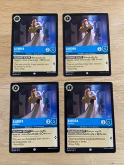 4 Card Lot Disney Lorcana Chapter 1 Aurora 138/204 - Image 1