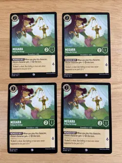 4 Card Lot Disney Lorcana Chapter 1 Megara 87/204 - Image 1