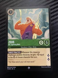 Disney Lorcana Super Rare Zeus Trading Card 92/204 Ursula’s Return - Image 1