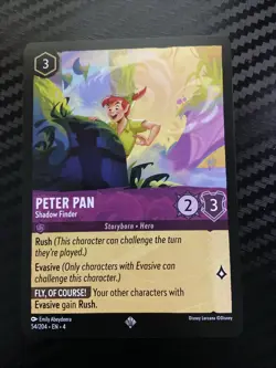 Disney Lorcana Super Rare Peter Pan Trading Card 54/204 Ursula’s Return - Image 1