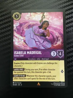 Disney Lorcana Rare Isabela Madrigal Trading Card 45/204 Ursula’s Return - Image 1