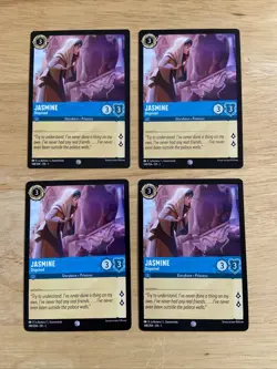4 Card Lot Disney Lorcana Chapter 1 Jasmine 148/204 - Image 1