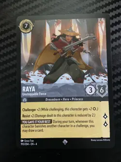 Disney Lorcana Super Rare Raya Trading Card 193/204 Ursula’s Return - Image 1