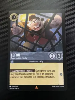 Disney Lorcana Rare Lefou Trading Card 181/204 Ursula’s Return - Image 1