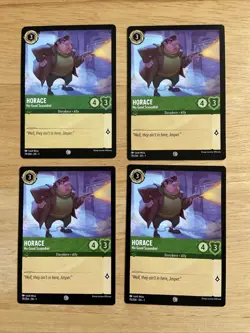 4 Card Lot Disney Lorcana Chapter 1 Horace 79/204 - Image 1