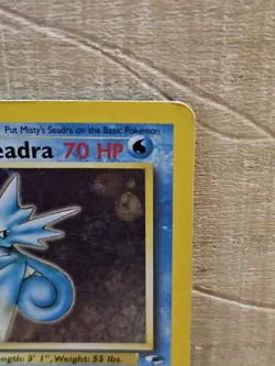 Misty's Seadra Gym Heroes #9/132 Holo With Swirl Pokemon Vintage Rare Card - Image 4