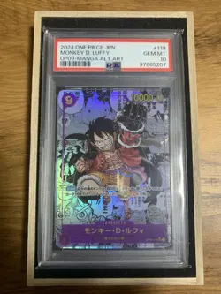 One Piece Card PSA10 Monkey D Luffy Comic Parallel OP09-119 SEC Rare - Image 1