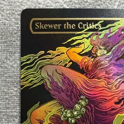 Skewer the Critics (Raised Foil) - Secret Lair (SLD) #2056 NM Borderless MTG - Image 2