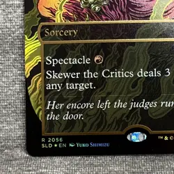 Skewer the Critics (Raised Foil) - Secret Lair (SLD) #2056 NM Borderless MTG - Image 4