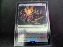 MTG Magic the Gathering FOIL Cornered By Black Mages FIN! - Image 1