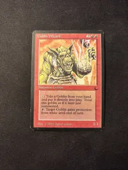 Goblin Wizard The Dark Mtg LP - Reserved List - - Image 1